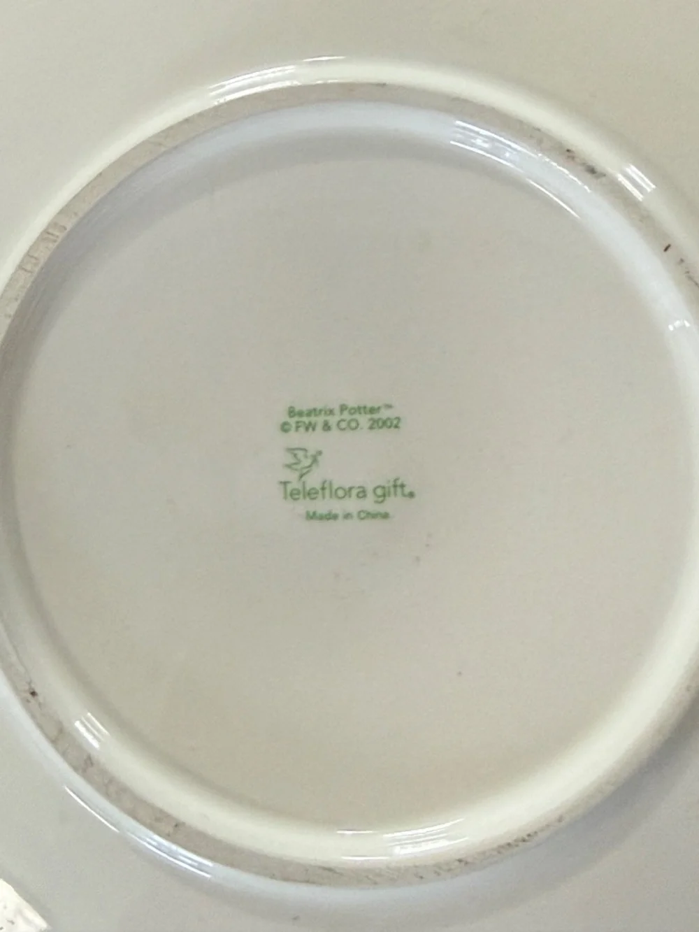 Vintage Teleflora Gift ‘Peter Rabbit’ Teacup & Saucer, FW & Co 2002